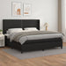 Pat box spring cu saltea, negru, 200x200 cm, piele ecologică - WALTI WALTI