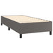 Pat box spring cu saltea, gri, 80x200 cm, piele ecologică - WALTI WALTI