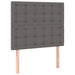 Pat box spring cu saltea, gri, 80x200 cm, piele ecologică - WALTI WALTI