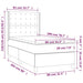 Pat box spring cu saltea, gri, 80x200 cm, piele ecologică - WALTI WALTI