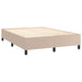 Pat box spring cu saltea, cappuccino, 140x190cm piele ecologică - WALTI WALTI