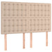 Pat box spring cu saltea, cappuccino, 140x190cm piele ecologică - WALTI WALTI