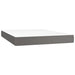 Pat box spring cu saltea, gri, 140x200 cm, piele ecologică - WALTI WALTI