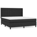 Pat box spring cu saltea, negru, 180x200 cm, piele ecologică - WALTI WALTI