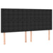 Pat box spring cu saltea, negru, 180x200 cm, piele ecologică - WALTI WALTI