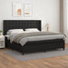 Pat box spring cu saltea, negru, 200x200 cm, piele ecologică - WALTI WALTI