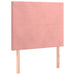 Pat box spring cu saltea, roz, 80x200 cm, catifea - WALTI WALTI