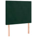 Pat box spring cu saltea, verde închis, 100x200 cm, catifea - WALTI WALTI