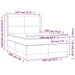Pat box spring cu saltea, gri deschis, 140x190 cm, catifea - WALTI WALTI