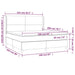 Pat box spring cu saltea, gri deschis, 160x200 cm, catifea - WALTI WALTI