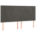 Pat box spring cu saltea, gri închis, 180x200 cm, catifea - WALTI WALTI