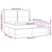 Pat box spring cu saltea, negru, 160x200 cm, catifea - WALTI WALTI