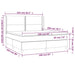 Pat box spring cu saltea, roz, 160x200 cm, catifea - WALTI WALTI