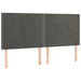 Pat box spring cu saltea, gri închis, 180x200 cm, catifea - WALTI WALTI