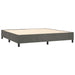 Pat box spring cu saltea, gri închis, 200x200 cm, catifea - WALTI WALTI