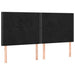 Pat box spring cu saltea, negru, 200x200 cm, catifea - WALTI WALTI