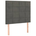 Pat box spring cu saltea, gri închis, 80x200 cm, catifea - WALTI WALTI