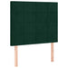 Pat box spring cu saltea, verde închis, 100x200 cm, catifea - WALTI WALTI