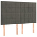 Pat box spring cu saltea, gri închis, 140x200 cm, catifea - WALTI WALTI