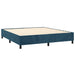 Pat box spring cu saltea, albastru închis, 160x200 cm, catifea - WALTI WALTI