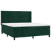 Pat box spring cu saltea, verde închis, 180x200 cm, catifea - WALTI WALTI