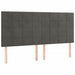 Pat box spring cu saltea, gri închis, 200x200 cm, catifea - WALTI WALTI