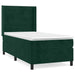 Pat box spring cu saltea, verde închis, 80x200 cm, catifea - WALTI WALTI