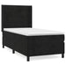 Pat box spring cu saltea, negru, 90x190 cm, catifea - WALTI WALTI