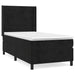 Pat box spring cu saltea, negru, 90x200 cm, catifea - WALTI WALTI