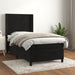 Pat box spring cu saltea, negru, 100x200 cm, catifea - WALTI WALTI