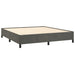 Pat box spring cu saltea, gri închis, 180x200 cm, catifea - WALTI WALTI