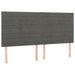 Pat box spring cu saltea, gri închis, 180x200 cm, catifea - WALTI WALTI