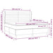 Pat box spring cu saltea, gri închis, 180x200 cm, catifea - WALTI WALTI