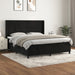 Pat box spring cu saltea, negru, 180x200 cm, catifea - WALTI WALTI