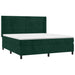 Pat box spring cu saltea, verde închis, 180x200 cm, catifea - WALTI WALTI
