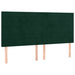 Pat box spring cu saltea, verde închis, 180x200 cm, catifea - WALTI WALTI