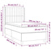 Pat box spring cu saltea, roz, 80x200 cm, catifea - WALTI WALTI
