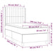 Pat box spring cu saltea, roz, 90x190 cm, catifea - WALTI WALTI