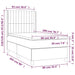 Pat box spring cu saltea, gri deschis, 90x200 cm, catifea - WALTI WALTI
