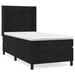 Pat box spring cu saltea, negru, 90x200 cm, catifea - WALTI WALTI