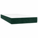 Pat box spring cu saltea, verde închis, 90x200 cm, catifea - WALTI WALTI