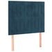 Pat box spring cu saltea, albastru închis, 90x200 cm, catifea - WALTI WALTI