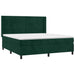 Pat box spring cu saltea, verde închis, 180x200 cm, catifea - WALTI WALTI