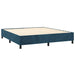 Pat box spring cu saltea, albastru închis, 180x200 cm, catifea - WALTI WALTI