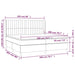 Pat box spring cu saltea, negru, 200x200 cm, catifea - WALTI WALTI