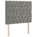 Pat box spring cu saltea, gri deschis, 90x190 cm, catifea - WALTI WALTI