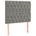 Pat box spring cu saltea, gri deschis, 100x200 cm, catifea - WALTI WALTI
