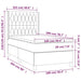Pat box spring cu saltea, negru, 100x200 cm, catifea - WALTI WALTI