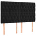 Pat box spring cu saltea, negru, 140x190 cm, catifea - WALTI WALTI