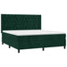 Pat box spring cu saltea, verde închis, 160x200 cm, catifea - WALTI WALTI